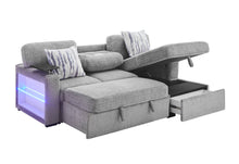 Load image into Gallery viewer, U0214 - Sofa Bed Arms With LED - Dark Gray