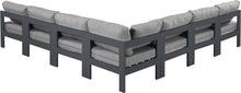 Load image into Gallery viewer, Nizuc - Outdoor Patio 7 Piece Modular Sectional With Gray Frame