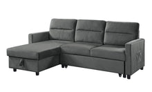 Load image into Gallery viewer, Ivy - Reversible Sleeper Sectional Sofa With Storage Chaise And Side Pocket