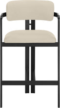Load image into Gallery viewer, Aurum - Vegan Leather Upholstered Counter Stool With Graphite Black Base