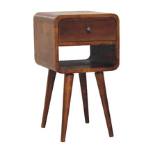 Load image into Gallery viewer, Mini Chestnut Curve Lower Bedside Nifhtstand