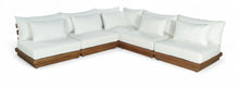 Load image into Gallery viewer, Mirella - 5 Piece Water Resistant Fabric Upholstered Outdoor Patio Modular Sectional