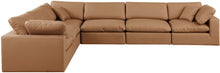 Load image into Gallery viewer, Comfy - 6 Piece Faux Leather Modular Corner Sectional