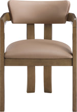 Load image into Gallery viewer, Lavrin - Vegan Leather Upholstered Dining Arm Chair (Set of 2) - Walnut Base