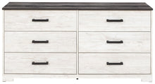 Load image into Gallery viewer, Shawburn - Six Drawer Dresser - Pewter-tone pulls - White / Black / Gray