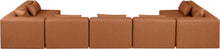 Load image into Gallery viewer, Cube - 7 Piece Modular U-Shaped Sectional - Cognac