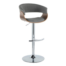 Load image into Gallery viewer, Vintage Mod - Mid Century Modern Adjustable Height Barstool With Swivel With Rounded T Footrest (Set of 2)