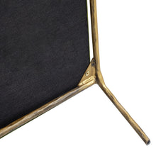 Load image into Gallery viewer, Aerin - Hammered Brass Upholstered Accent Arm Chair