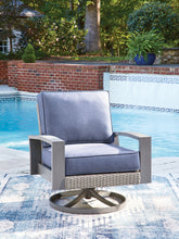 Load image into Gallery viewer, Half Moon Beach - Swivel Lounge With Cushion - Blue / Gray