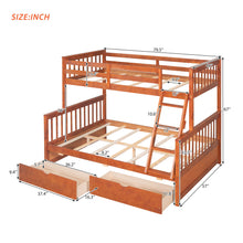 Load image into Gallery viewer, Bunk Bed With Ladders And 2 Storage Drawers