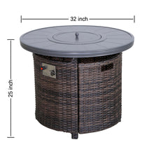 Load image into Gallery viewer, Outdoor Fire Pit Table With Lid