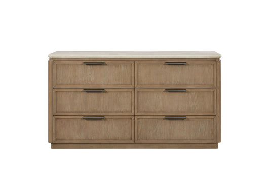Trilogy - Dresser With Oak Veneer Drawer Fronts - Toffee