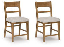 Load image into Gallery viewer, Cabalynn - Upholstered Barstool (Set of 2) - Oatmeal / Light Brown
