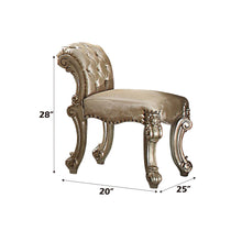 Load image into Gallery viewer, Vendome - Vanity Stool - Gold Patina / Bone