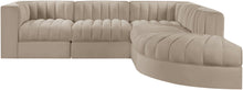 Load image into Gallery viewer, Rummi - Velvet Performance Fabric Upholstered 5 Piece Modular Sectional