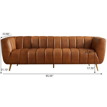 Load image into Gallery viewer, Ava - Sofa - Gold / Tan