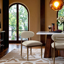 Load image into Gallery viewer, Riccio - Fabric Dining Side Chair (Set of 2) - Walnut Frame