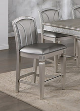 Load image into Gallery viewer, Crown Mark Furniture Klina Counter Height Chair in Silver (Set of 2) image