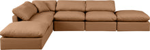 Load image into Gallery viewer, Indulge - Faux Leather 6 Piece Modular Armless Sectional