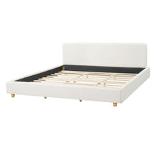 Load image into Gallery viewer, Upholstered Platform Bed Frame With Thick Headboard