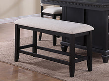 Load image into Gallery viewer, Crown Mark Furniture Regent Counter Height Bench in Black image