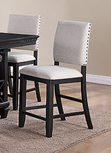 Load image into Gallery viewer, Crown Mark Furniture Regent Counter Height Chair in Black (Set of 2) image