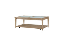 Load image into Gallery viewer, Citrus Heights - Frosted Glass Top Cocktail Table With Casters - Sand
