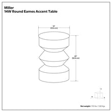 Load image into Gallery viewer, Miller - Side Table - Black / Brass
