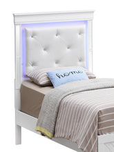 Load image into Gallery viewer, Bed With LED Light Accents Headboard