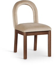 Load image into Gallery viewer, Conrad - Velvet Dining Chair With Brown Legs