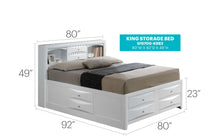 Load image into Gallery viewer, Modern Design Storage Bed With Bookcase Headboard