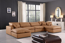 Load image into Gallery viewer, Comfy - 6 Piece Faux Leather Modular Double Chaise Sectional