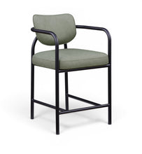 Load image into Gallery viewer, Serava - Vegan Leather Upholstered Bar Stool