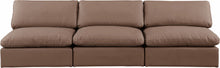 Load image into Gallery viewer, Comfy - Faux Leather Modular Armless Sofa 3 Seats