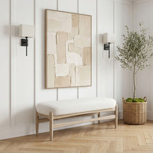 Load image into Gallery viewer, Briar - Faux Sheepskin Upholstered Bench