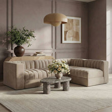 Load image into Gallery viewer, Rummi - Velvet Performance Fabric Upholstered 4 Piece Modular Sectional