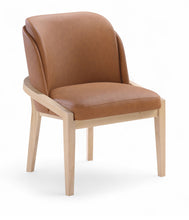 Load image into Gallery viewer, Navo - Faux Leather Upholstered Dining Chair - Natural Base