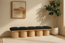 Load image into Gallery viewer, Pavilion - 5 Piece Modular Bench With Natural Base