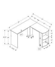 Load image into Gallery viewer, Computer Desk, Home Office, Corner, Storage Shelves, L Shape, Laptop, Contemporary & Modern