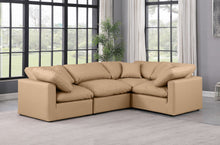 Load image into Gallery viewer, Indulge - Faux Leather 4 Piece Modular Corner Sectional - Tan