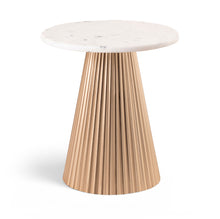 Load image into Gallery viewer, Cindra - Genuine Marble Top And Iron Base Table