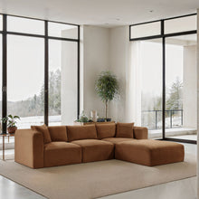 Load image into Gallery viewer, Shaggy - Fabric 4 Piece Modular Sectional