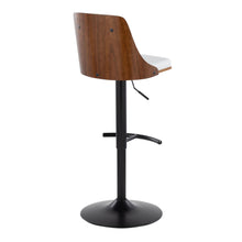 Load image into Gallery viewer, Gianna - Mid Century Modern Adjustable Barstool, Swivel With Rounded T Footrest (Set of 2)