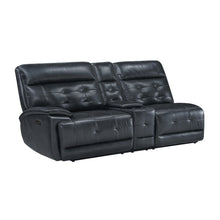 Load image into Gallery viewer, Warner - LAF Console Loveseat With 2 Power Fabric And Headrest - Black