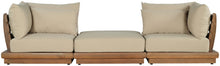 Load image into Gallery viewer, Mirella - 3 Piece Water Resistant Fabric Upholstered Outdoor Patio Modular Sofa