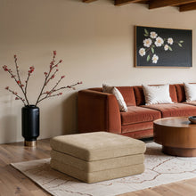 Load image into Gallery viewer, Stellar - Chenille Fabric Upholstered Modular Modular Ottoman
