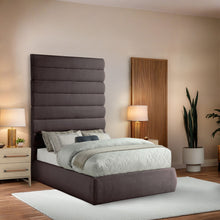 Load image into Gallery viewer, Adam - Linen Fabric Bed With 89" Headboard