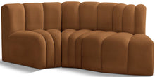 Load image into Gallery viewer, Arc - Velvet 3 Piece Modular L-Shaped Sofa - Saddle