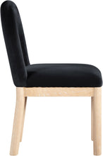 Load image into Gallery viewer, Conrad - Velvet Dining Chair With Natural Legs