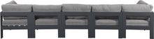 Load image into Gallery viewer, Nizuc - Outdoor Patio 5 Seat Modular Sofa With Gray Frame